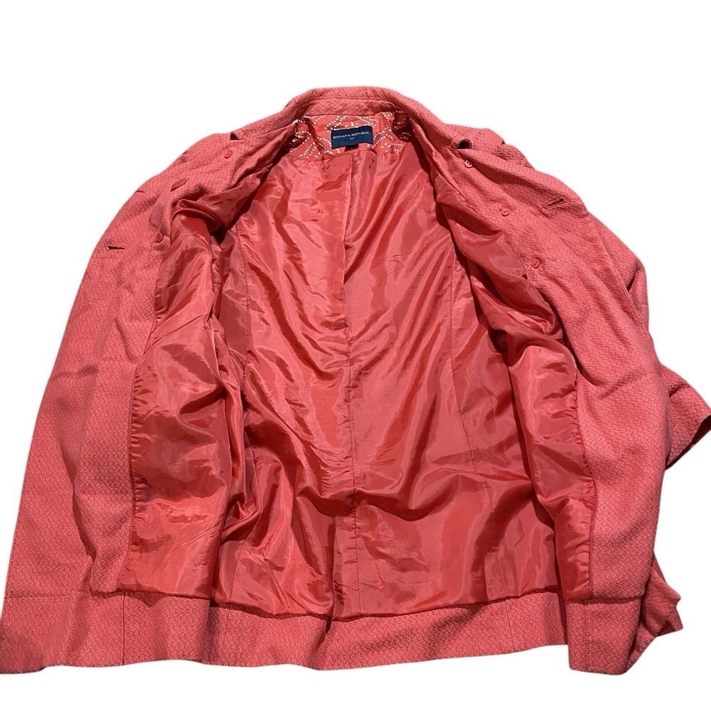 Banana Republic Women's Coat Coral Orange Winter Jacket Size Small - Picture 5 of 6